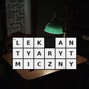 Hasło krzyżówkowe lek przeciwarytmiczny - lek antyarytmiczny – rozwiązanie, synonimy, podpowiedzi i definicje krzyżówkowe